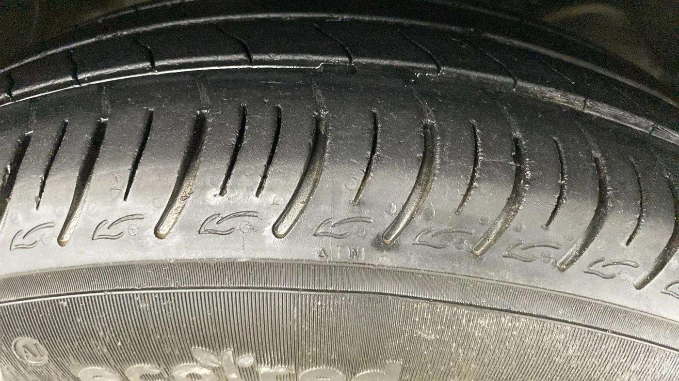 2020 Maruti Baleno DELTA CVT PETROL 1.2, Petrol, Automatic, 55,879 km, Right Front Tyre Tread