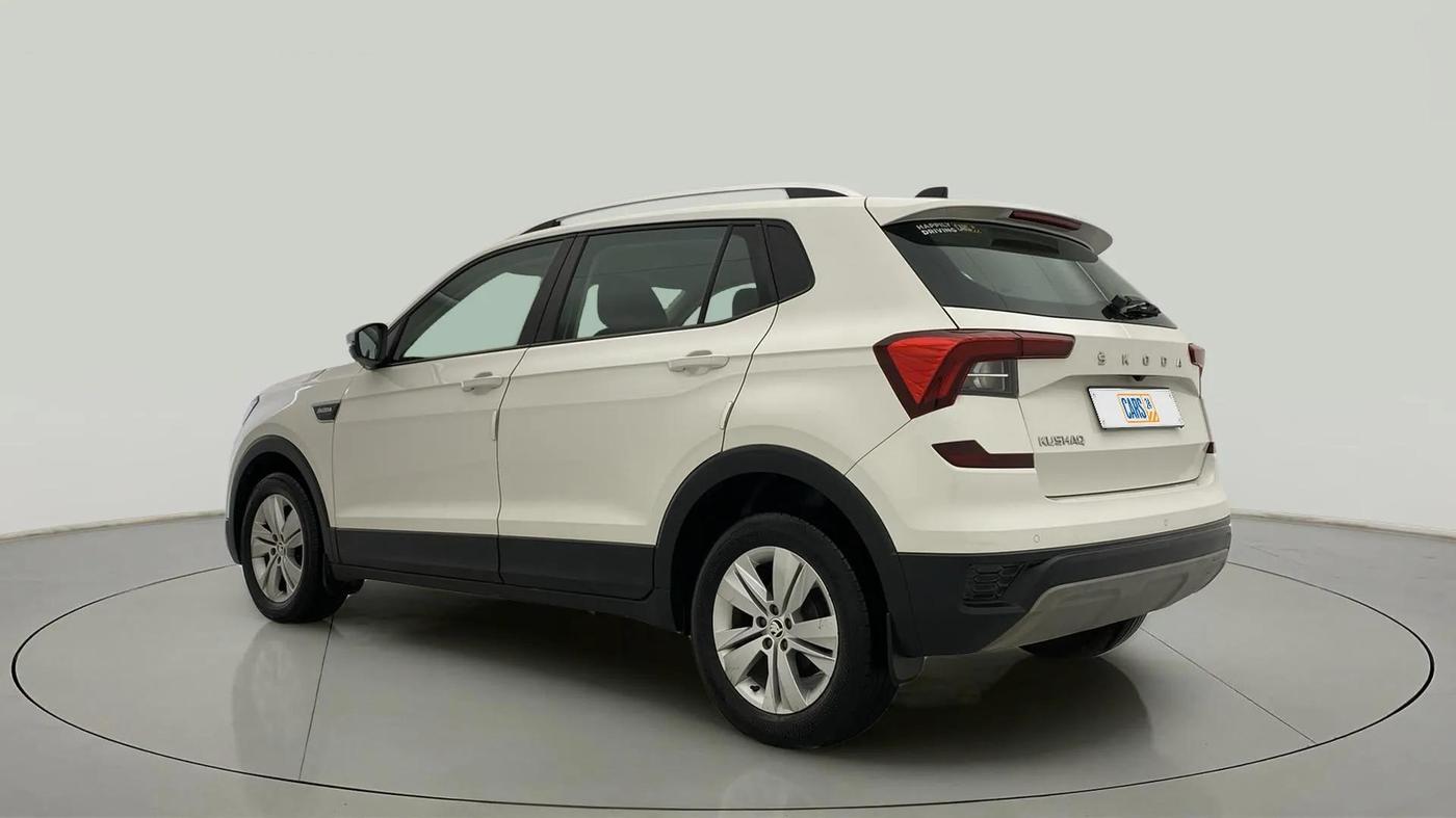 2021 Skoda KUSHAQ AMBITION 1.0L TSI AT, Petrol, Automatic, 65,704 km, Left Back Diagonal