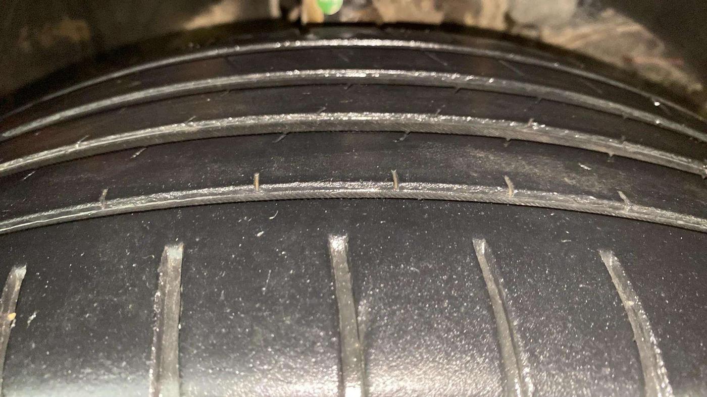 2019 Toyota Glanza V CVT, Petrol, Automatic, 37,994 km, Right Front Tyre Tread