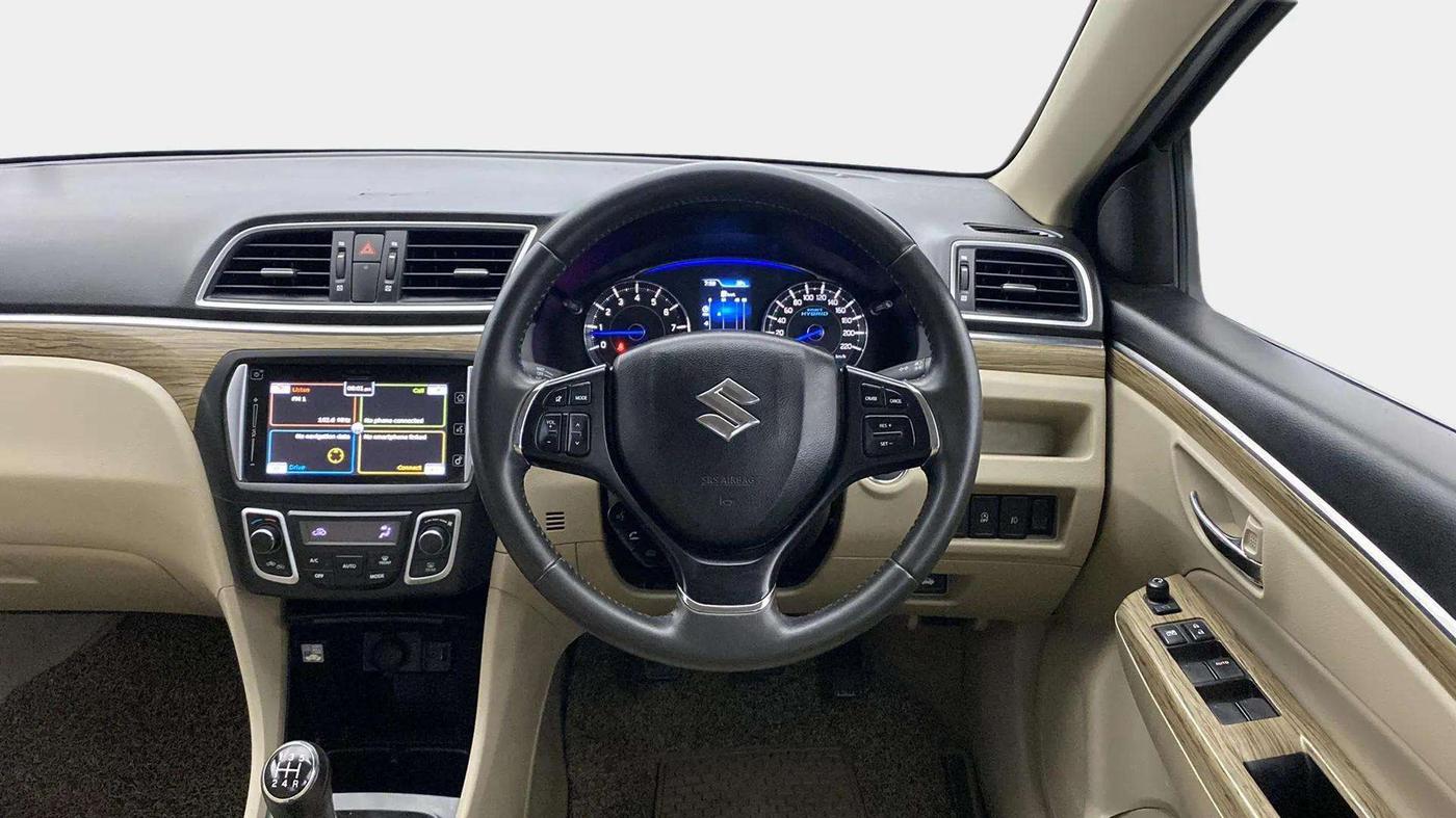 2018 Maruti Ciaz ALPHA 1.5 SHVS PETROL, Petrol, Manual, 64,988 km, Steering Wheel Close Up