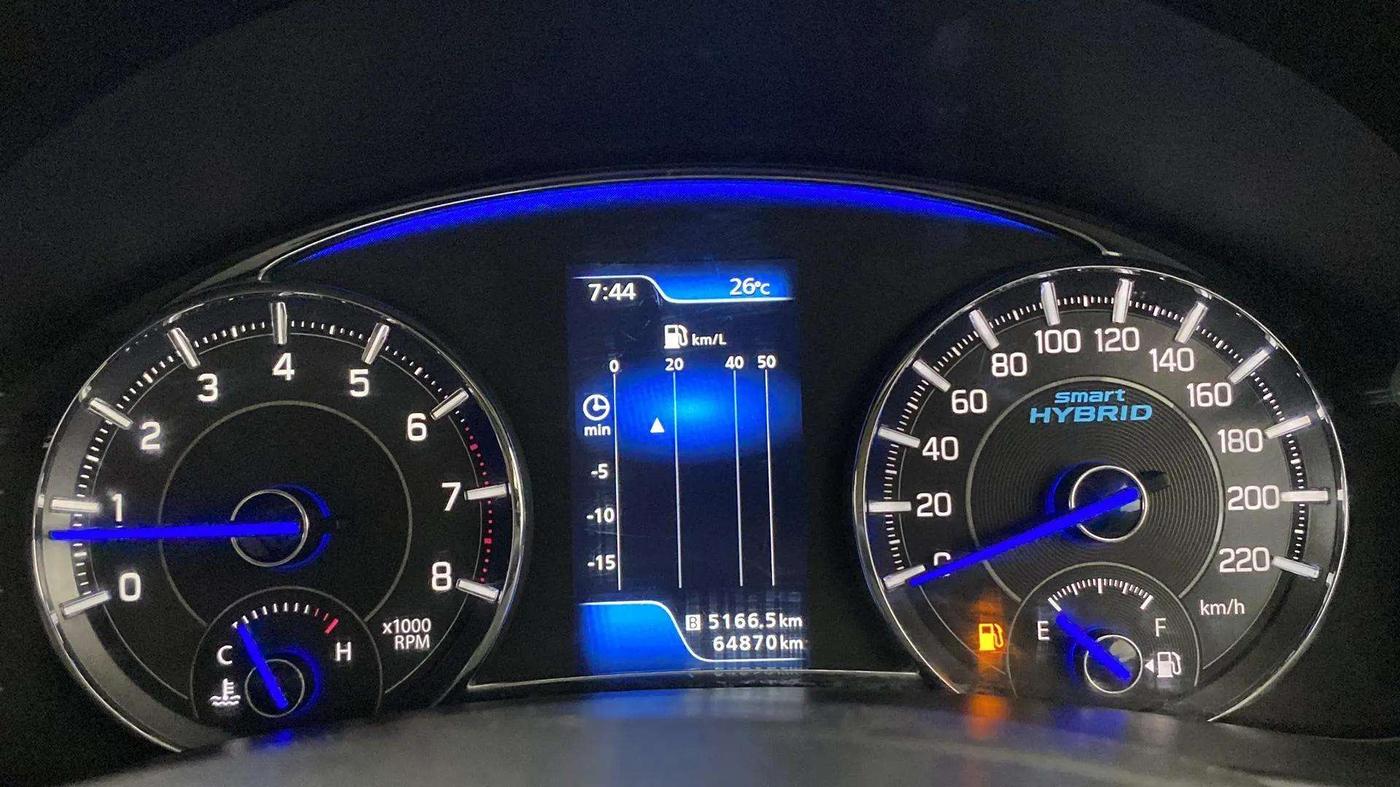 2018 Maruti Ciaz ALPHA 1.5 SHVS PETROL, Petrol, Manual, 64,988 km, Odometer Image