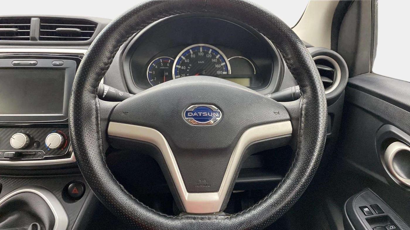 2020 Datsun Go T, Petrol, Manual, 31,604 km, Steering Wheel Close Up