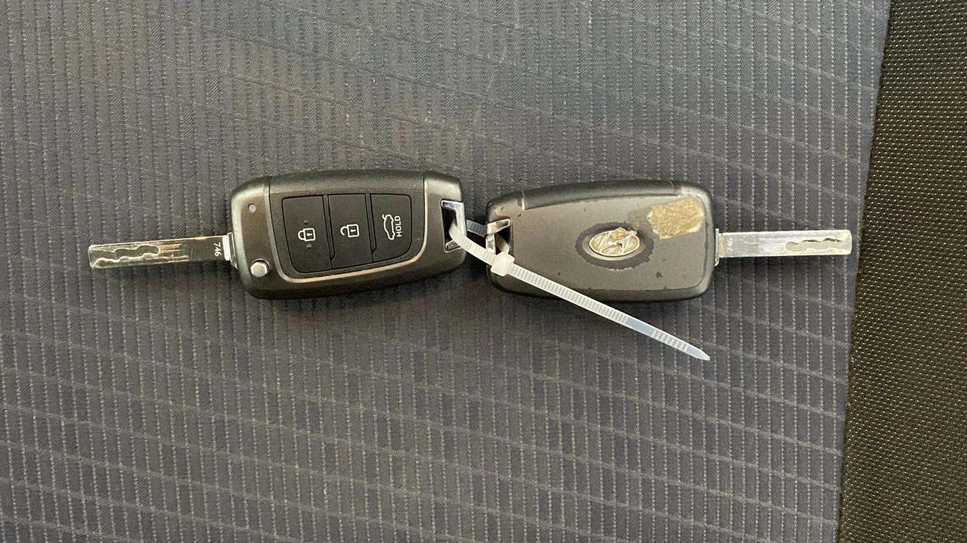 2021 Toyota Glanza G, Petrol, Manual, 45,466 km, Key Close Up