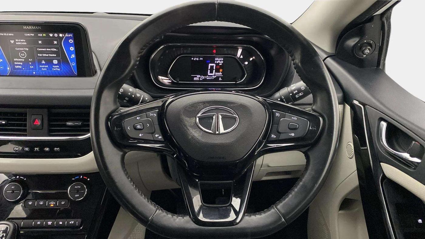 2022 Tata NEXON XZ PLUS (HS) PETROL, Petrol, Manual, 18,988 km, Steering Wheel Close Up
