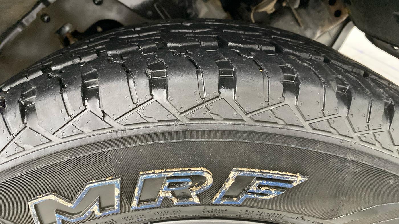 2021 Mahindra Thar LX D 4WD MT CONVERTIBLE, Diesel, Manual, 36,159 km, Right Rear Tyre Tread