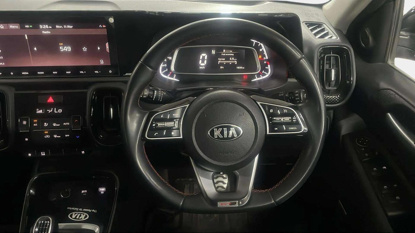 2020 KIA SONET GTX PLUS 1.0 IMT, Petrol, Manual, 19,205 km, Steering Wheel Close Up