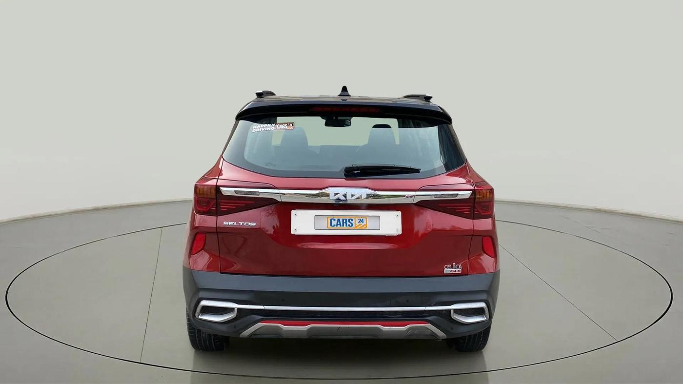 2021 KIA SELTOS GTX PLUS 1.4 PETROL DCT DUAL TONE, Petrol, Automatic, 24,223 km, Back/Rear
