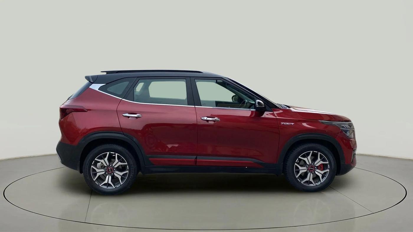 2021 KIA SELTOS GTX PLUS 1.4 PETROL DCT DUAL TONE, Petrol, Automatic, 24,223 km, Right Side View
