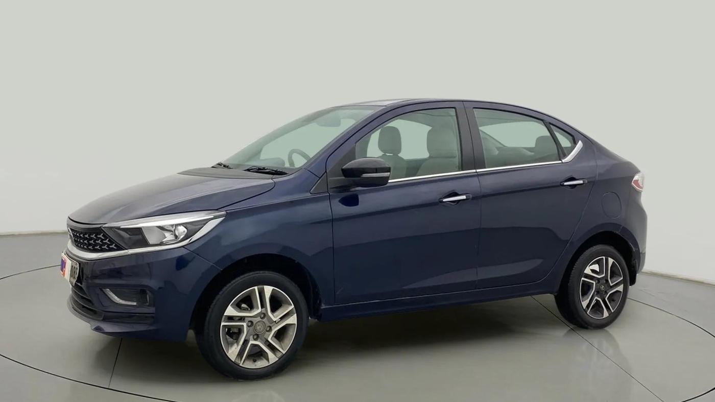2023 Tata TIGOR XZ PLUS LEATHERETTE, Petrol, Manual, 7,848 km, Left Front Diagonal