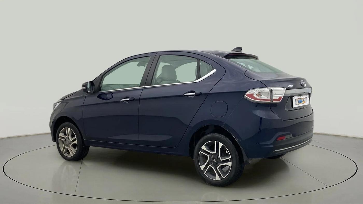 2023 Tata TIGOR XZ PLUS LEATHERETTE, Petrol, Manual, 7,848 km, Left Back Diagonal