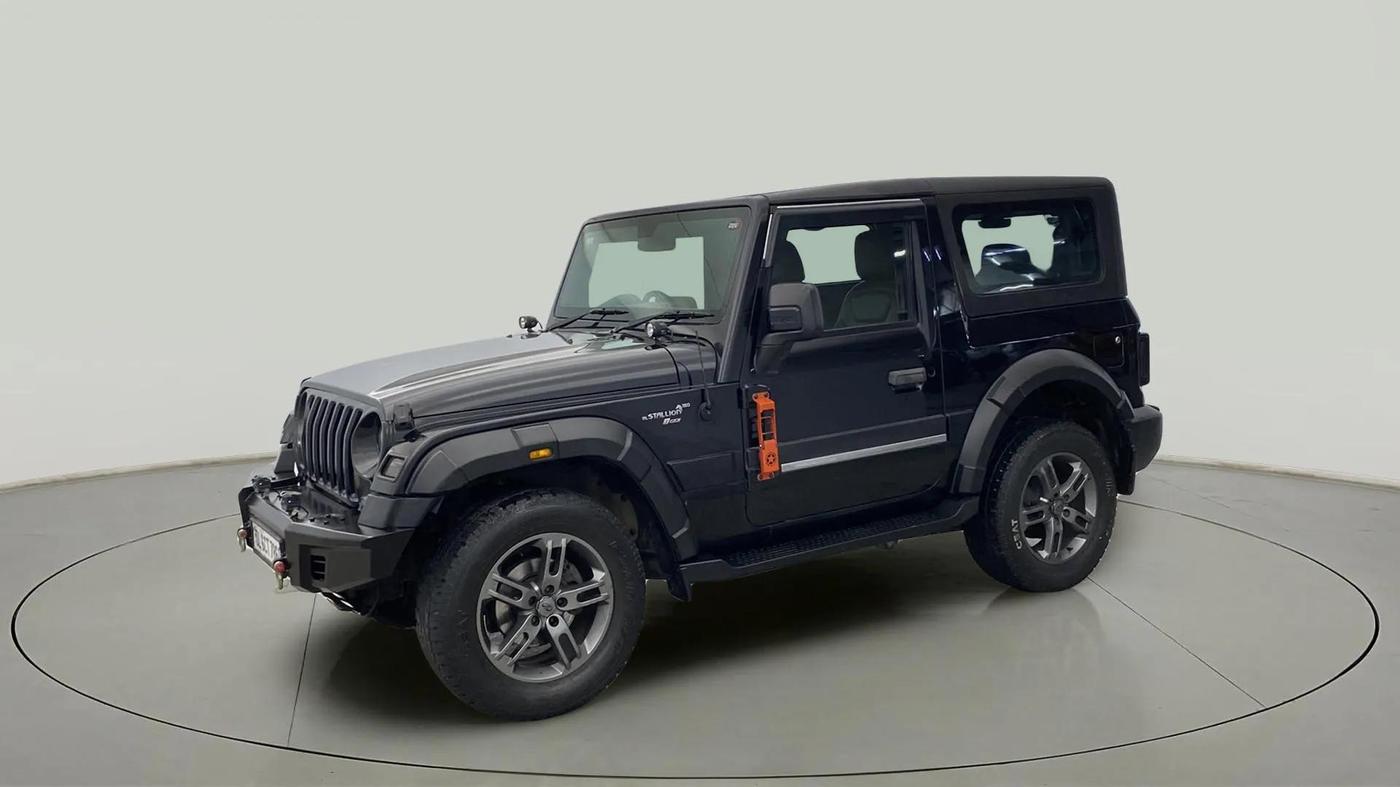 2021 Mahindra Thar LX PETROL HT 4WD AT, Petrol, Automatic, 37,539 km, Left Front Diagonal