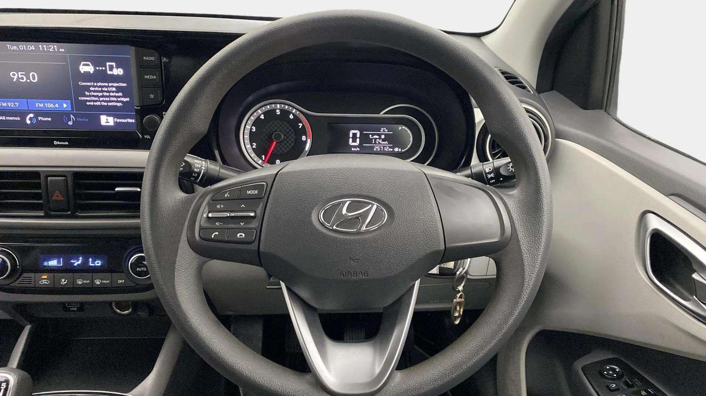 2021 Hyundai GRAND I10 NIOS SPORTZ 1.2 KAPPA VTVT, Petrol, Manual, 25,670 km, Steering Wheel Close Up