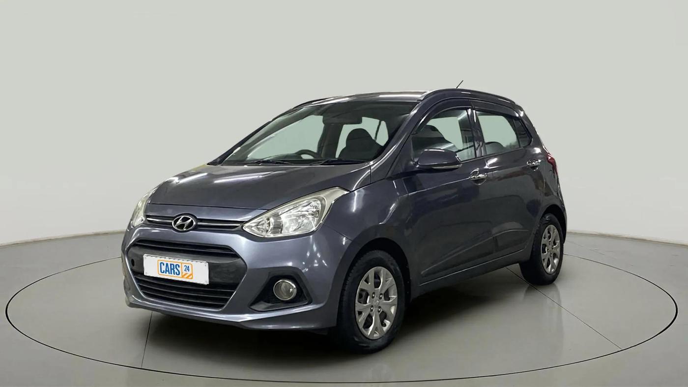 2015 Hyundai Grand i10 SPORTZ 1.2 KAPPA VTVT, Petrol, Manual, 34,292 km, Left Front Diagonal