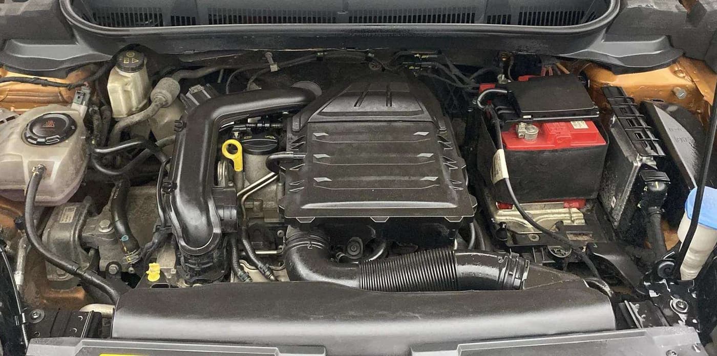 2021 Skoda KUSHAQ STYLE 1.0L TSI AT, Petrol, Automatic, 48,576 km, Engine View