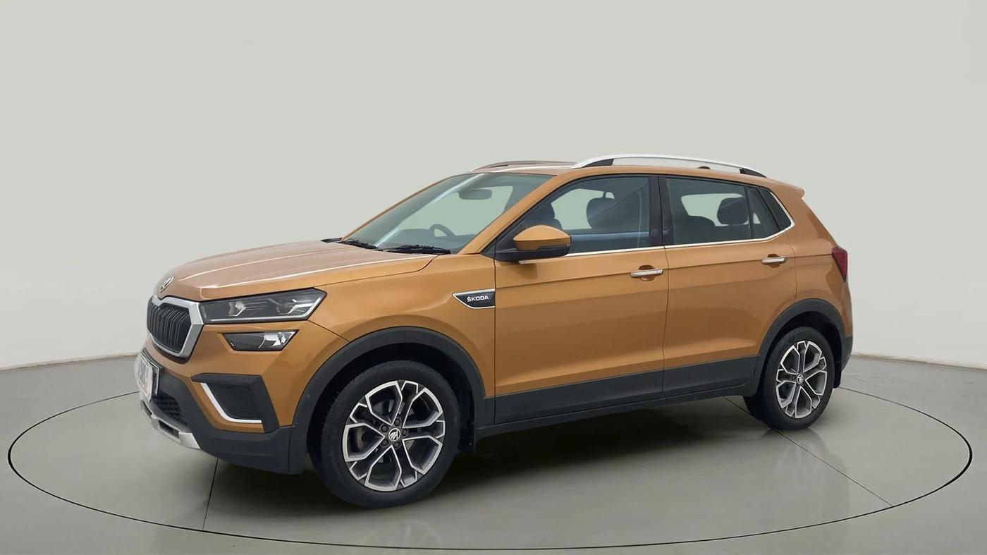 2021 Skoda KUSHAQ STYLE 1.0L TSI AT, Petrol, Automatic, 48,576 km, Left Front Diagonal