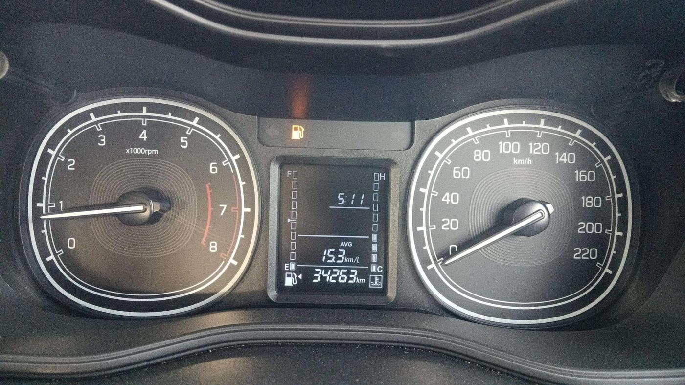 2021 Maruti Vitara Brezza LXI, Petrol, Manual, 34,261 km, Odometer Image