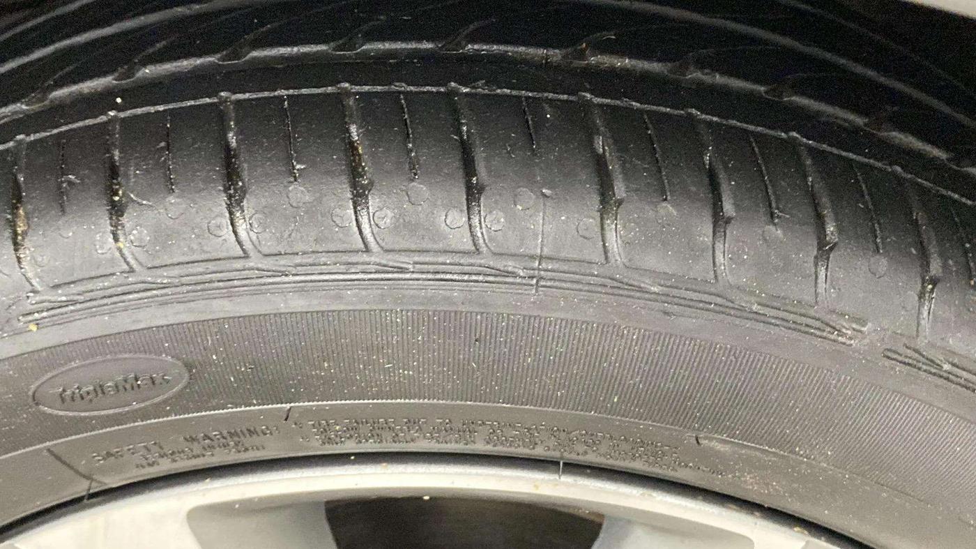 2022 Tata TIGOR XZA PLUS PETROL, CNG, Automatic, 12,218 km, Left Rear Tyre Tread