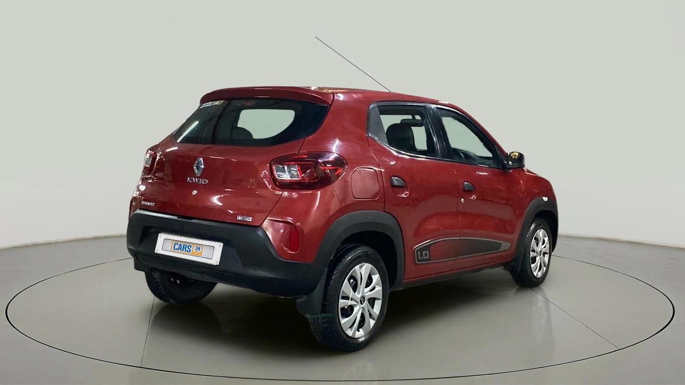 2019 Renault Kwid RXT 1.0 AMT (O), Petrol, Automatic, 18,486 km, Right Back Diagonal