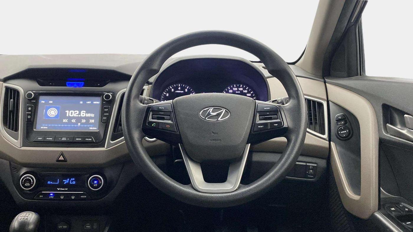 2016 Hyundai Creta SX PLUS 1.6 PETROL, Petrol, Manual, 74,159 km, Steering Wheel Close Up