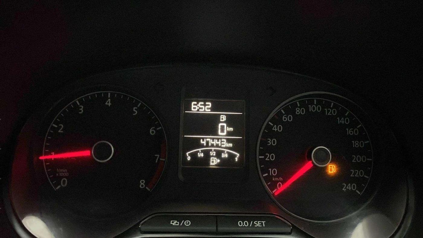 2019 Volkswagen Ameo COMFORTLINE 1.0L, Petrol, Manual, 47,473 km, Odometer Image