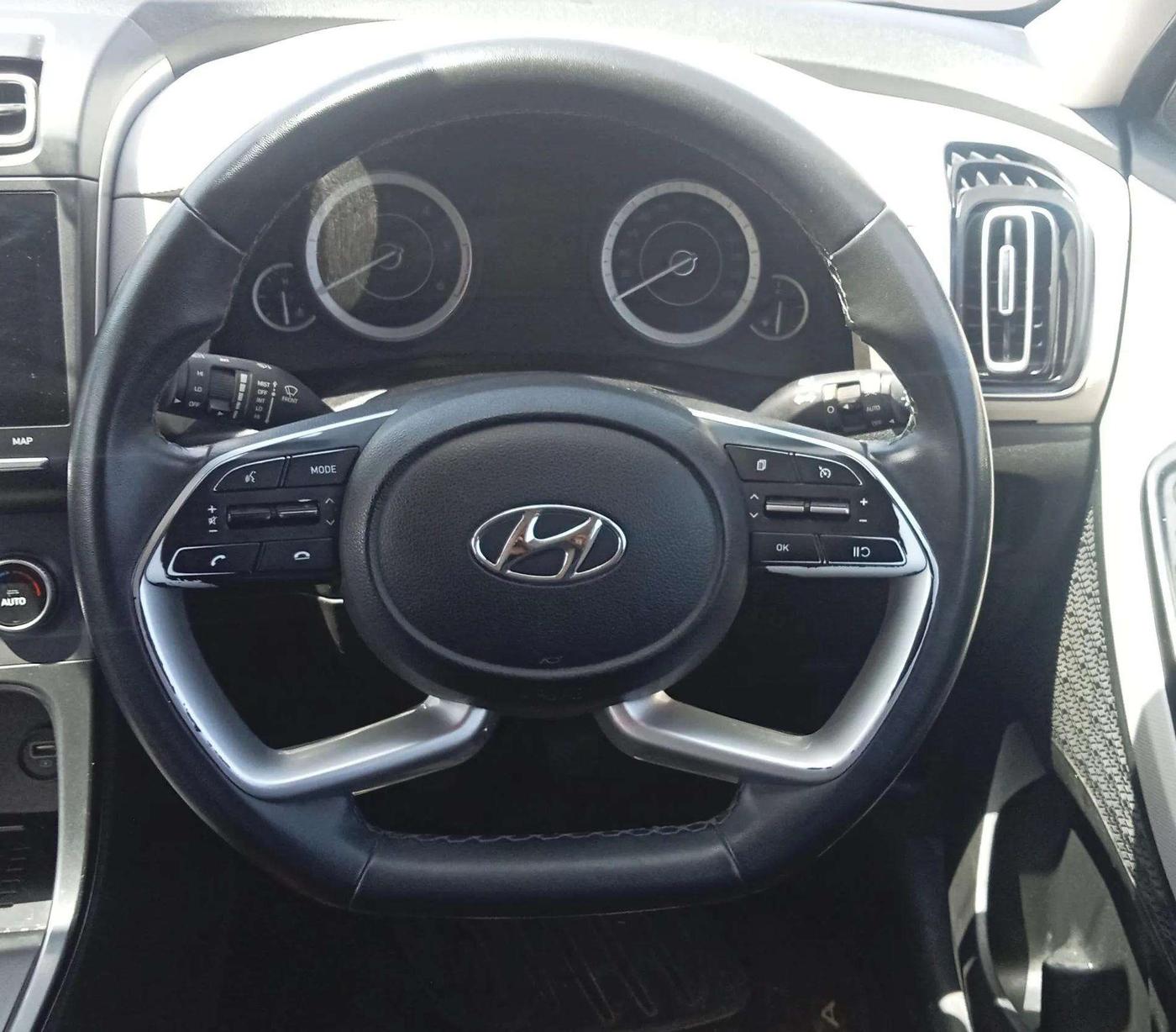 2022 Hyundai Creta SX 1.5 DIESEL, Diesel, Manual, 1,05,406 km, Steering Wheel Close Up