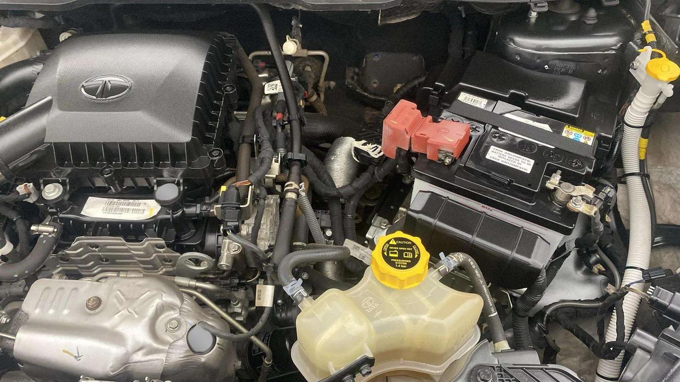 2023 Tata NEXON CREATIVE + 1.2 PETROL, Petrol, Manual, 12,103 km, Engine View - Left
