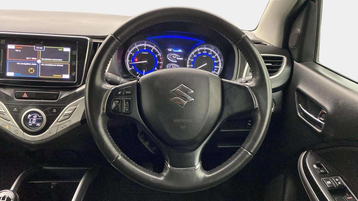 2018 Maruti Baleno ALPHA PETROL 1.2, Petrol, Manual, 51,466 km, Steering Wheel Close Up