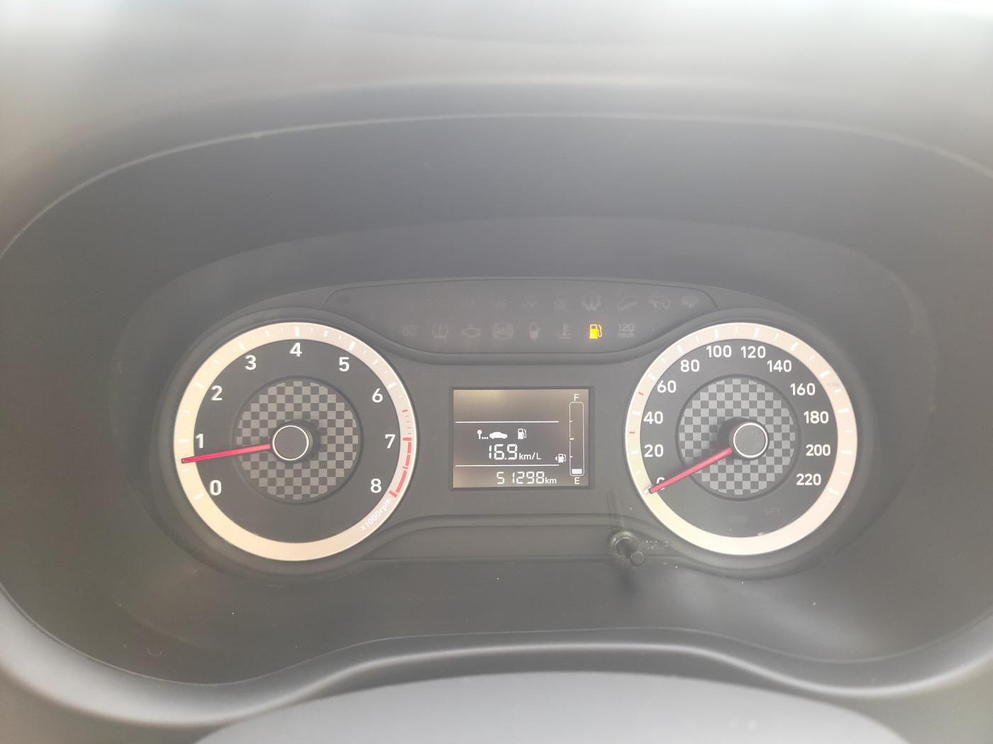 2020 Hyundai AURA S 1.2, Petrol, Manual, 51,285 km, Odometer Image
