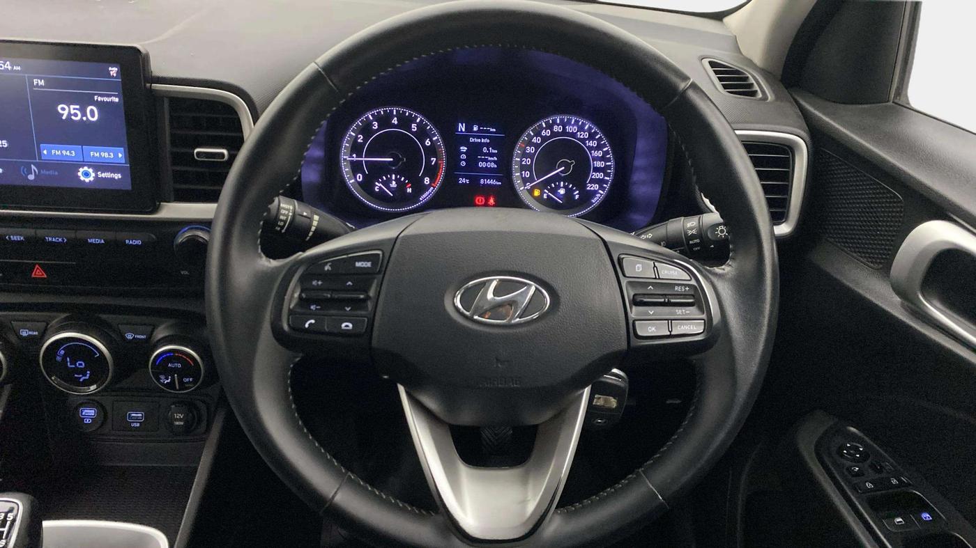 2020 Hyundai VENUE SX 1.0 TURBO IMT, Petrol, Manual, 81,445 km, Steering Wheel Close Up
