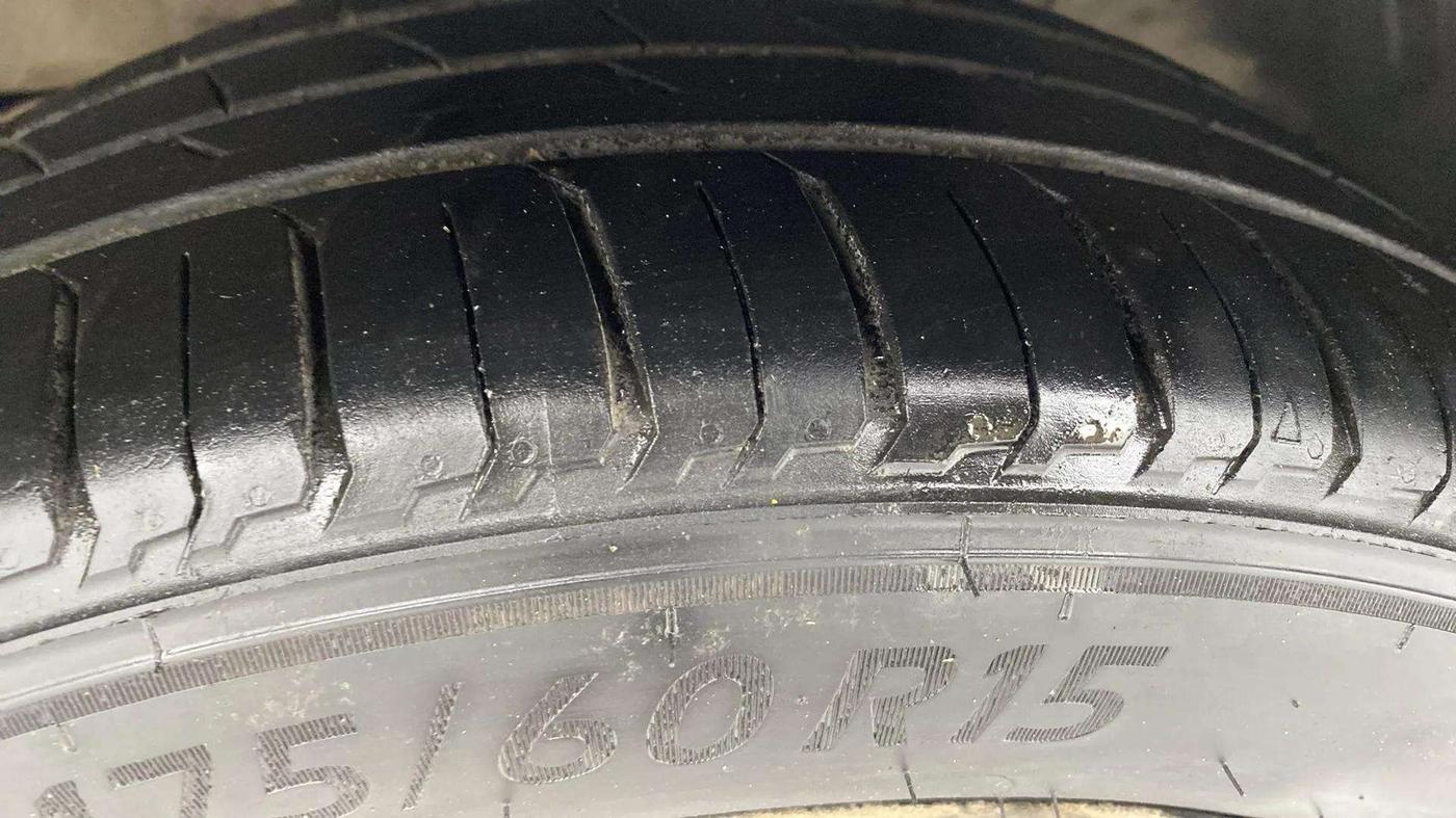 2021 Tata TIGOR XZA PLUS PETROL, Petrol, Automatic, 51,353 km, Left Front Tyre Tread