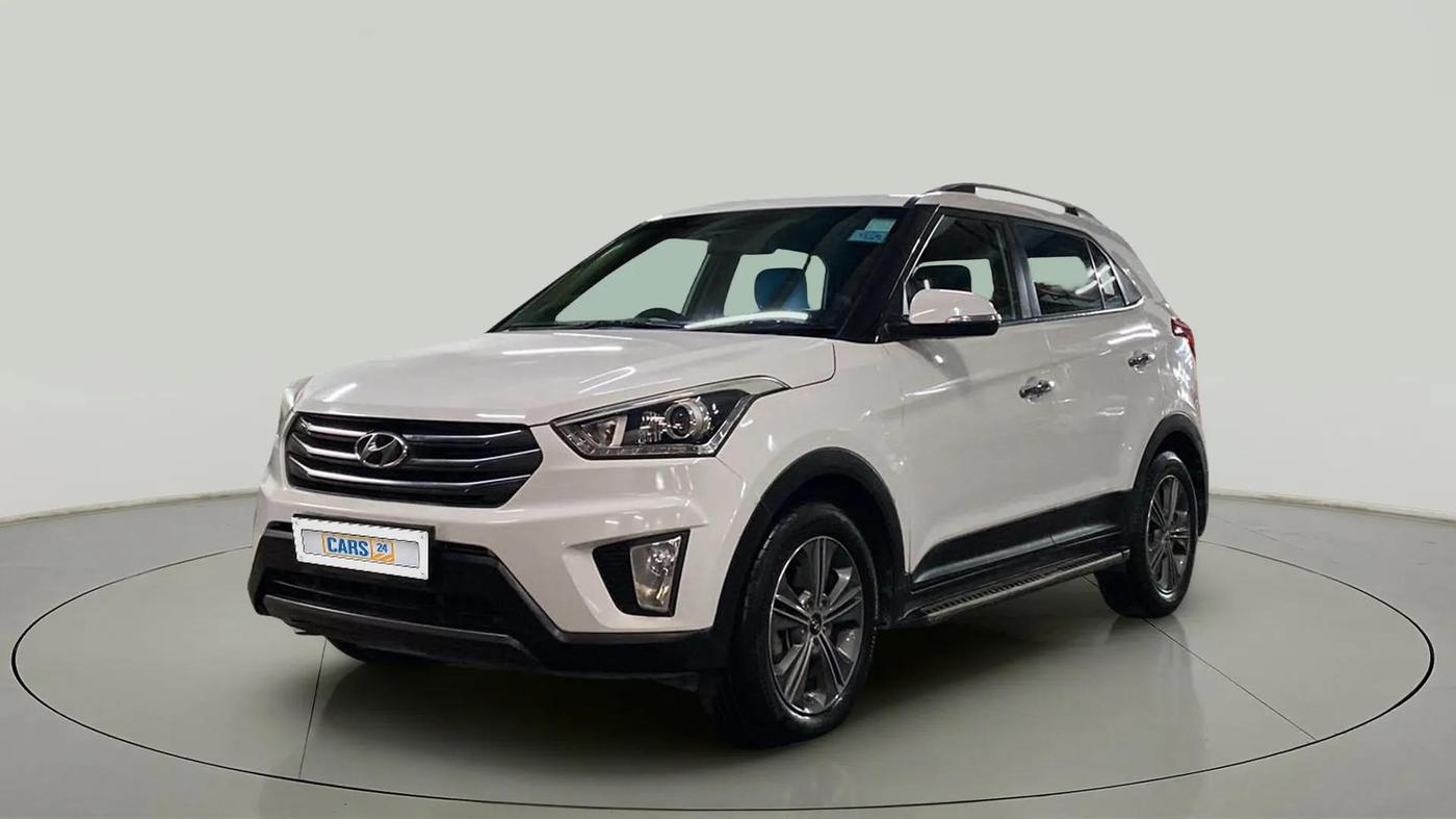 2017 Hyundai Creta SX PLUS AT 1.6 PETROL, Petrol, Automatic, 95,011 km, Left Front Diagonal