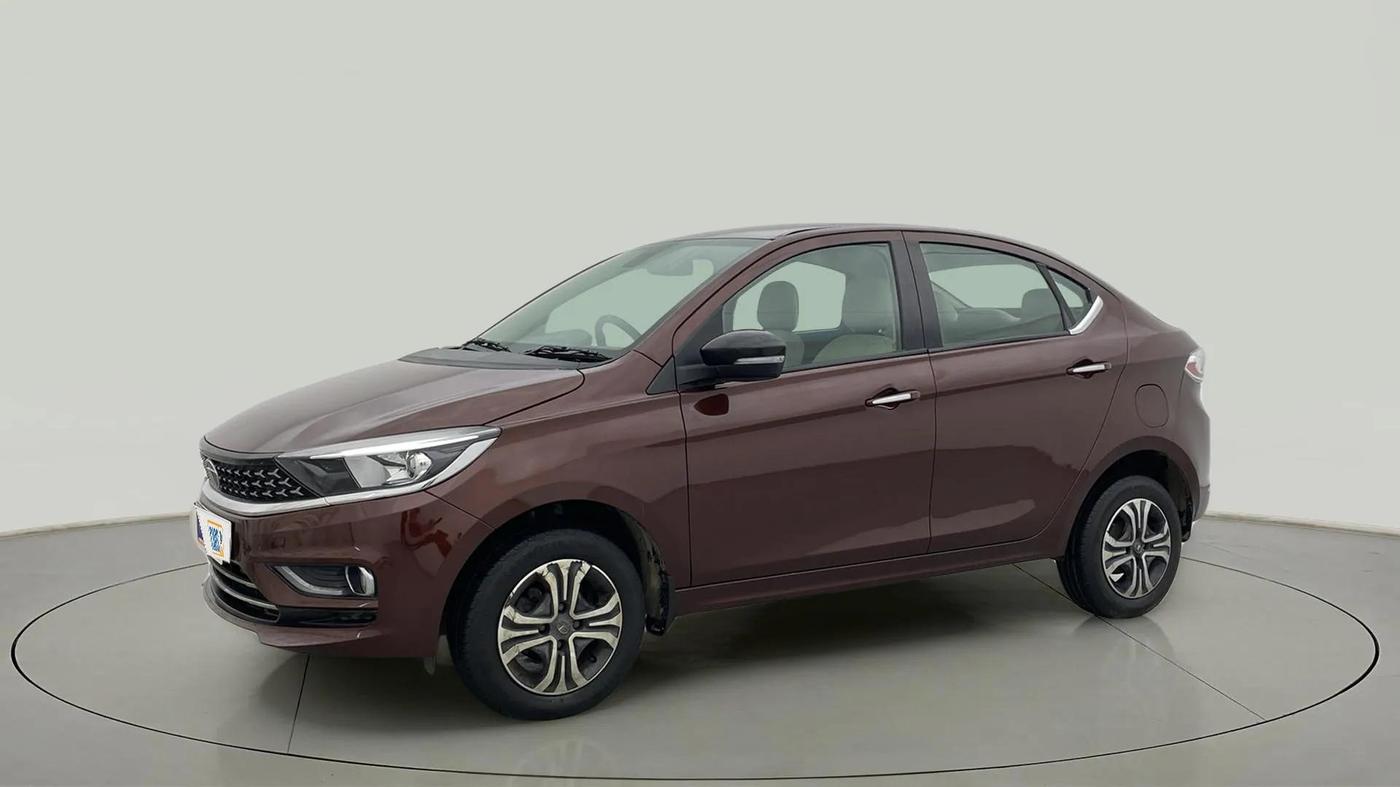 2023 Tata TIGOR XZ PLUS CNG, CNG, Manual, 11,100 km, Left Front Diagonal