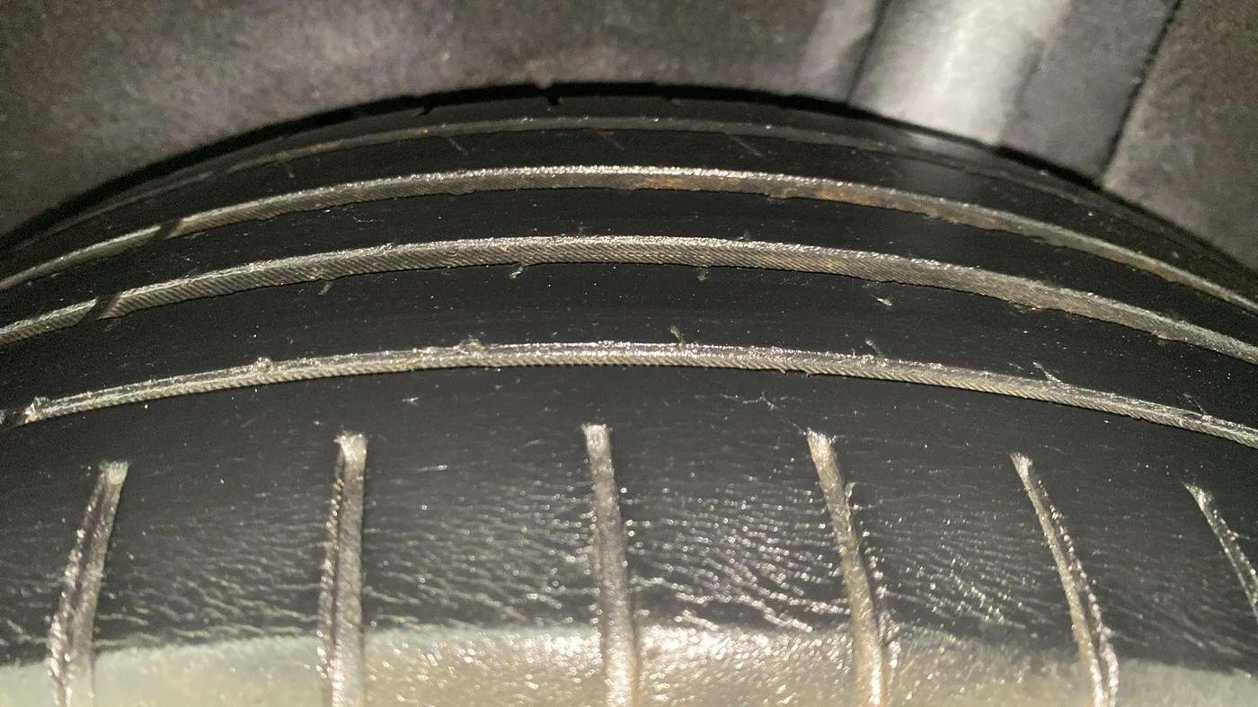 2017 Maruti Baleno ZETA CVT PETROL 1.2, Petrol, Automatic, 59,262 km, Left Front Tyre Tread
