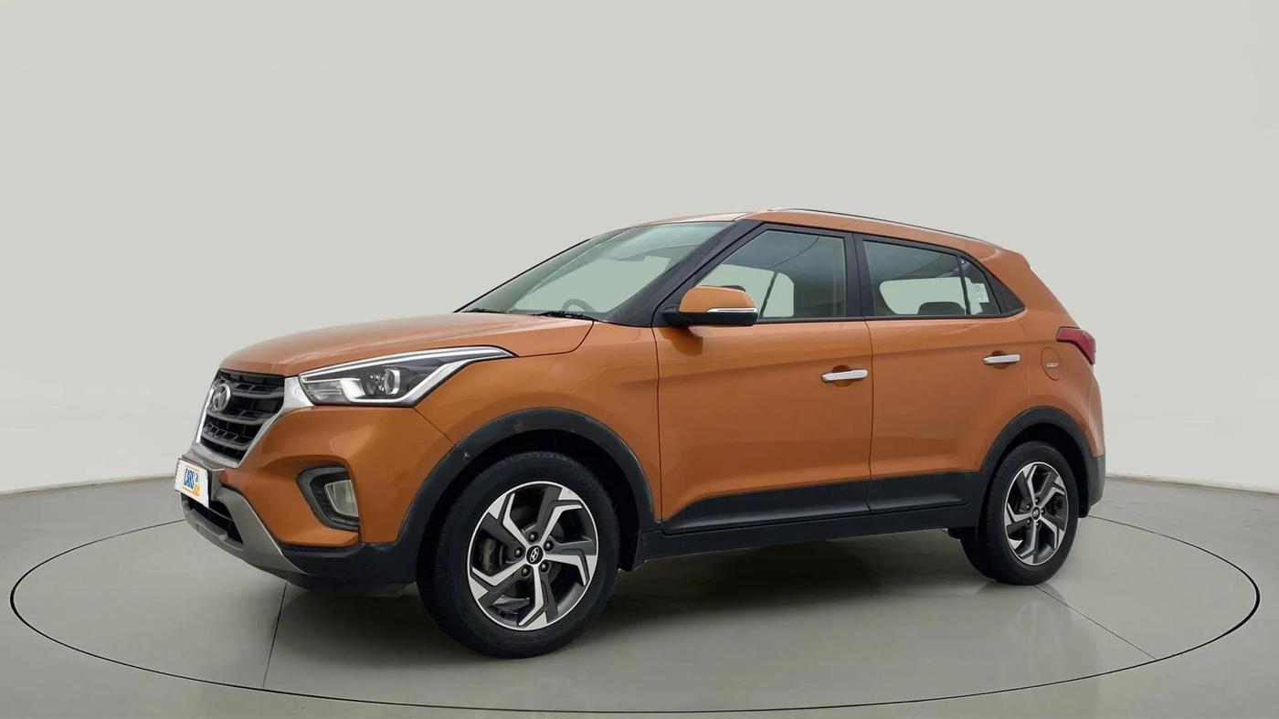 2018 Hyundai Creta SX AT 1.6 PETROL, Petrol, Automatic, 34,900 km, Left Front Diagonal