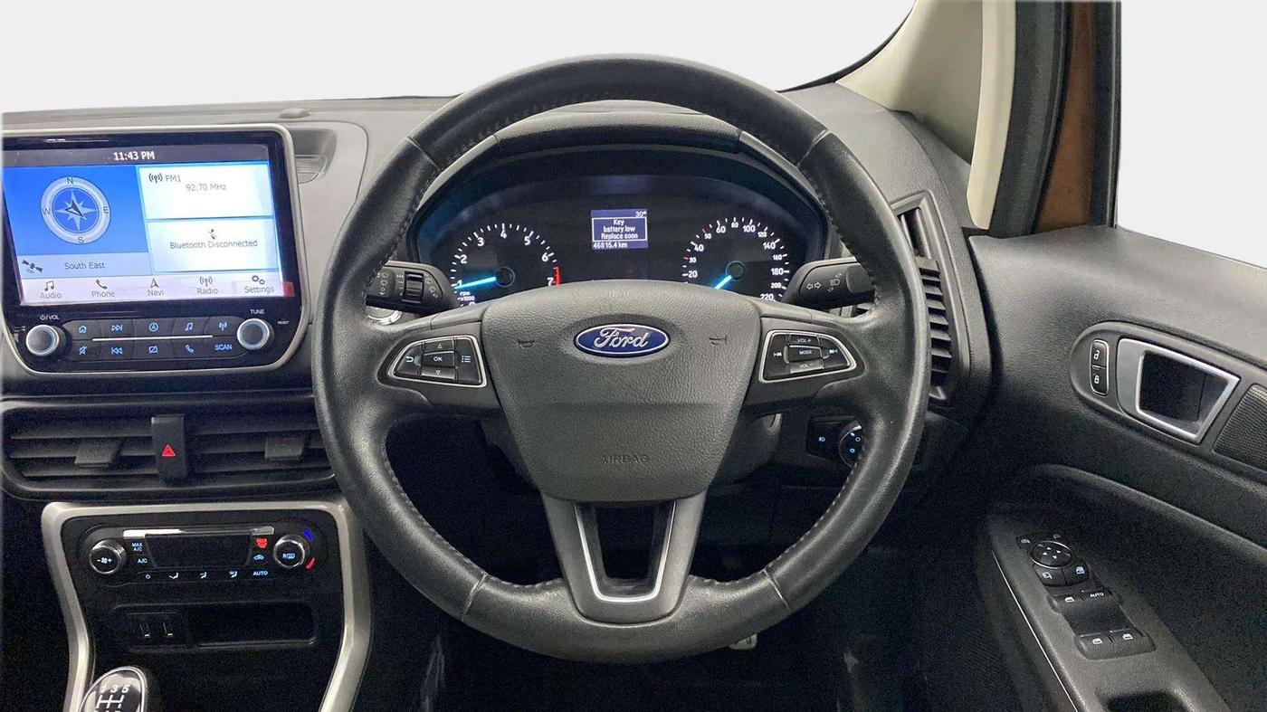 2018 Ford Ecosport TITANIUM 1.5L PETROL, Petrol, Manual, 47,185 km, Steering Wheel Close Up