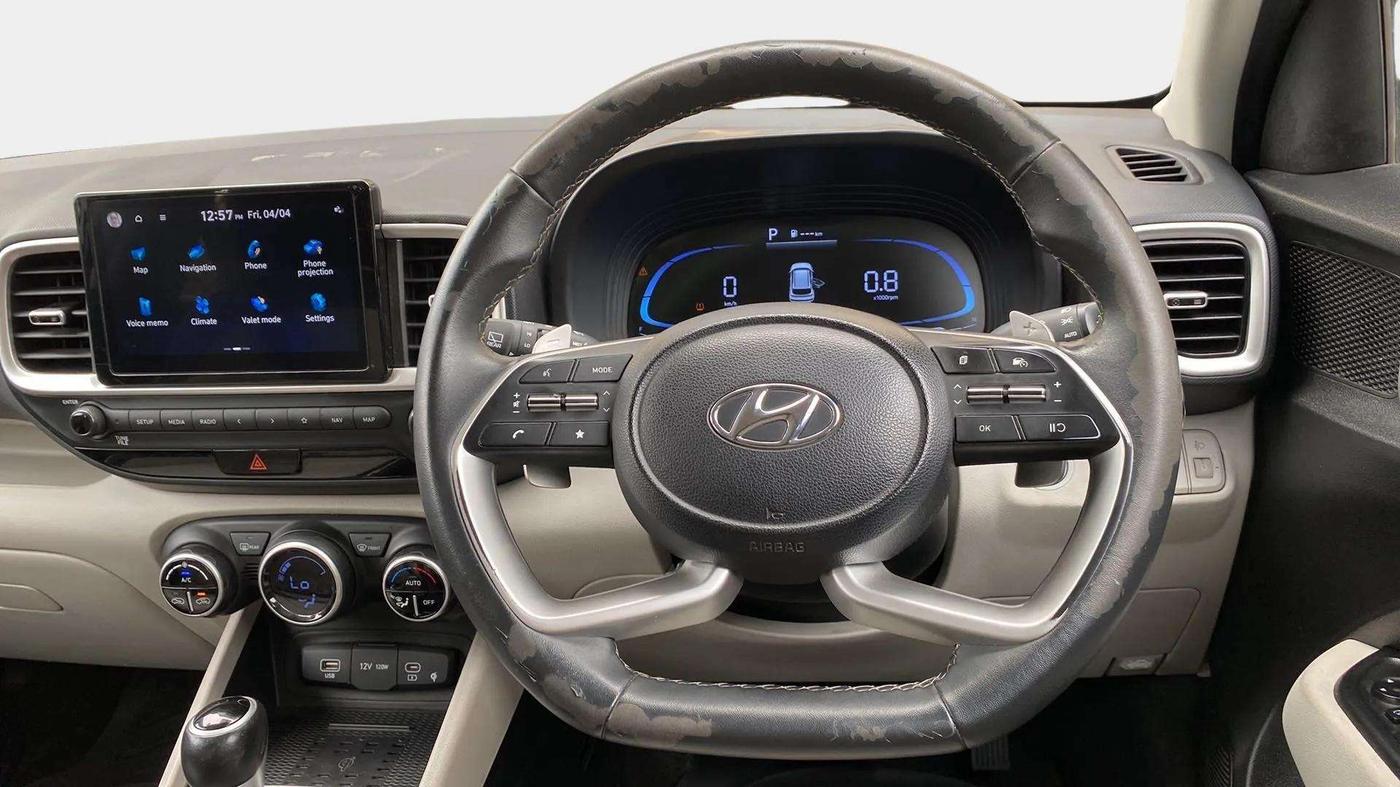 2023 Hyundai VENUE SX (O) 1.0 TURBO DCT, Petrol, Automatic, 47,541 km, Steering Wheel Close Up