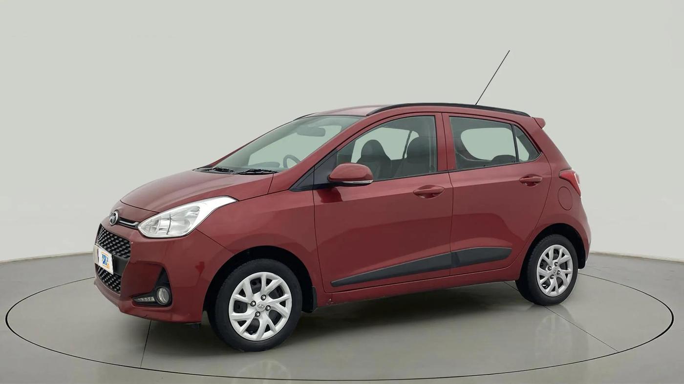 2018 Hyundai Grand i10 SPORTZ 1.2 KAPPA VTVT, Petrol, Manual, 64,159 km, Left Front Diagonal