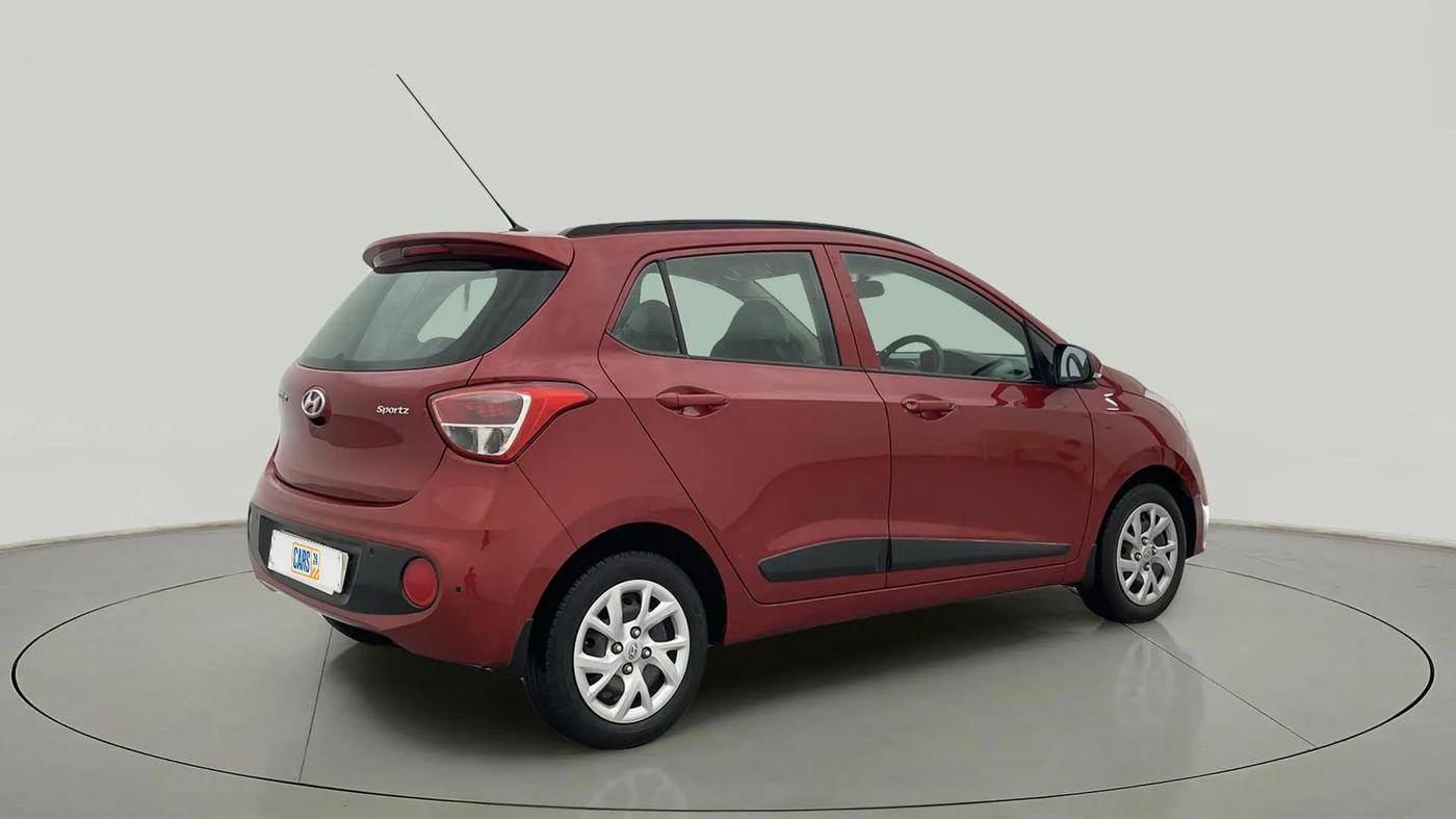2018 Hyundai Grand i10 SPORTZ 1.2 KAPPA VTVT, Petrol, Manual, 64,159 km, Right Back Diagonal