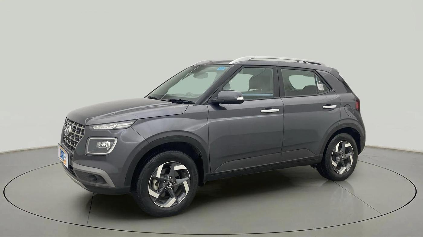2021 Hyundai VENUE SX 1.0 (O) TURBO, Petrol, Manual, 24,329 km, Left Front Diagonal