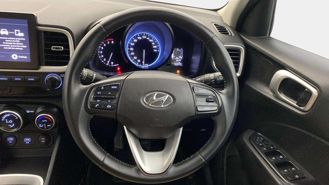 2021 Hyundai VENUE SX 1.0 TURBO, Petrol, Manual, 50,392 km, Steering Wheel Close Up