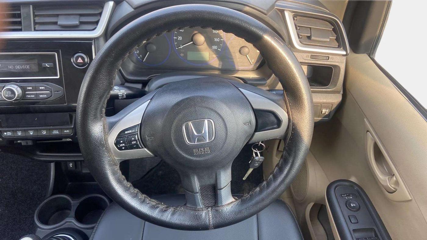 2018 Honda Brio S(O) MT, Petrol, Manual, 75,814 km, Steering Wheel Close Up