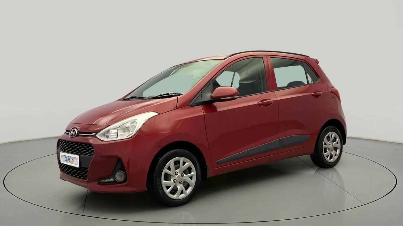 2019 Hyundai Grand i10 SPORTZ 1.2 KAPPA VTVT, Petrol, Manual, 67,430 km, Left Front Diagonal