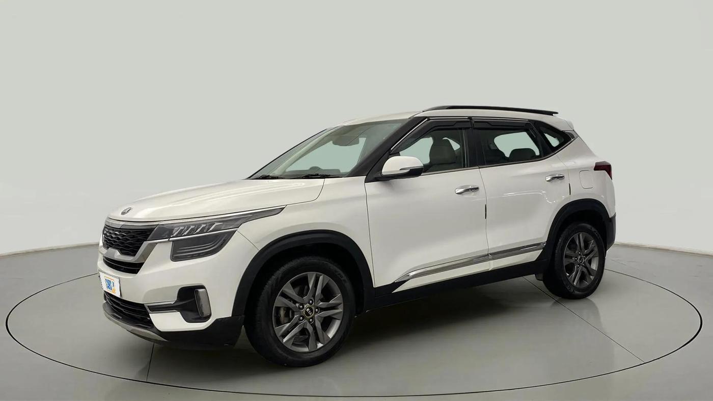 2021 KIA SELTOS HTX IVT 1.5 PETROL, Petrol, Automatic, 38,096 km, Left Front Diagonal