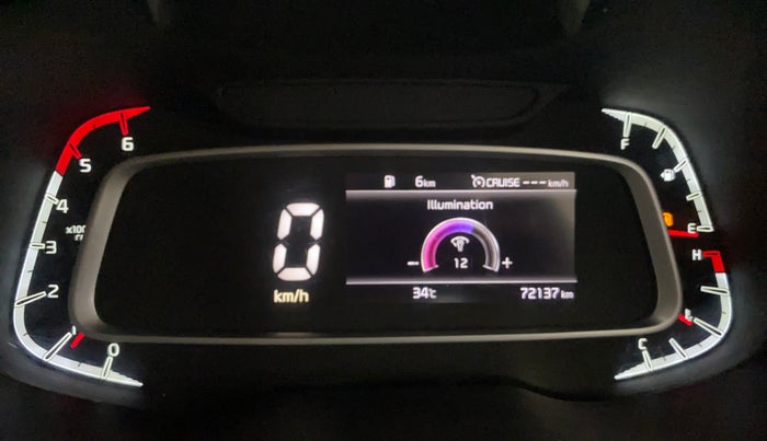 2022 KIA SONET HTX 1.5, Diesel, Manual, 72,144 km, Odometer Image