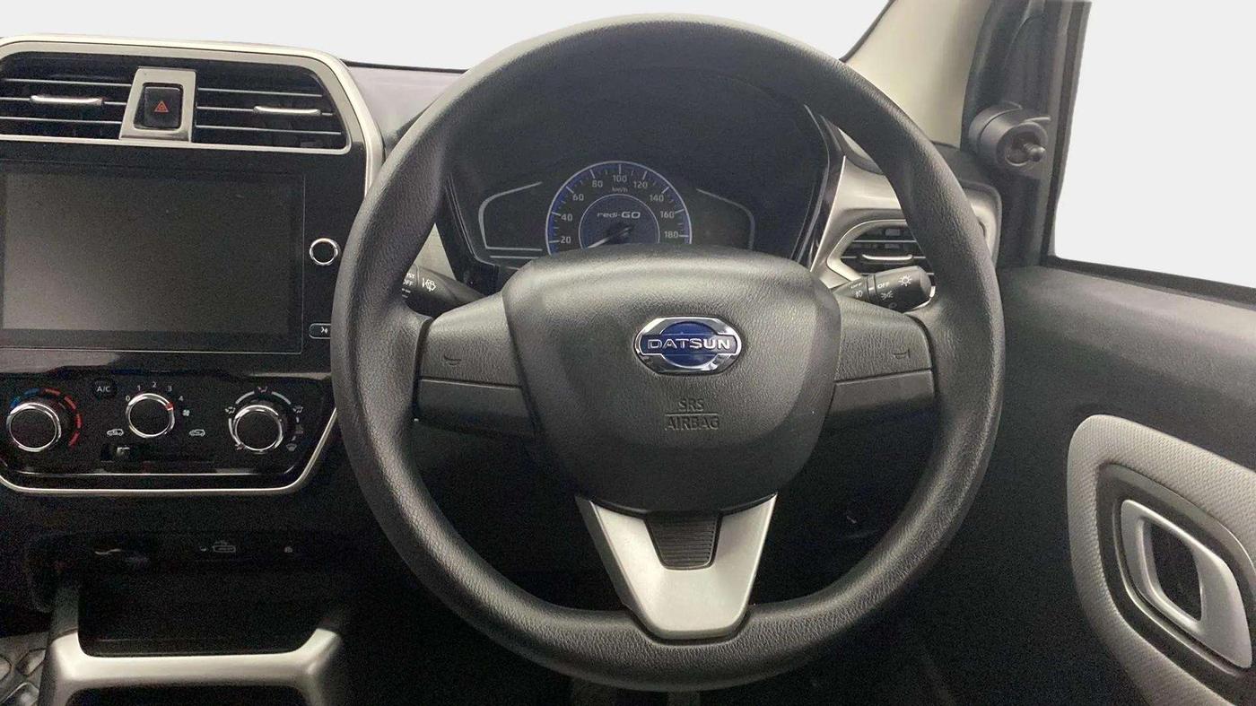 2021 Datsun Redi Go T(O) 1.0 AMT, Petrol, Automatic, 9,610 km, Steering Wheel Close Up