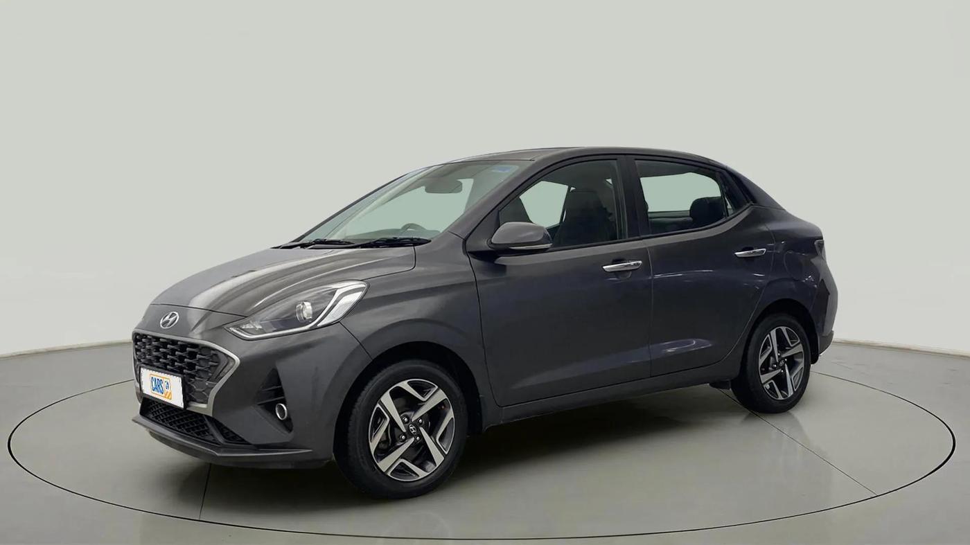 2021 Hyundai AURA SX PLUS 1.2 AMT, Petrol, Automatic, 63,557 km, Left Front Diagonal