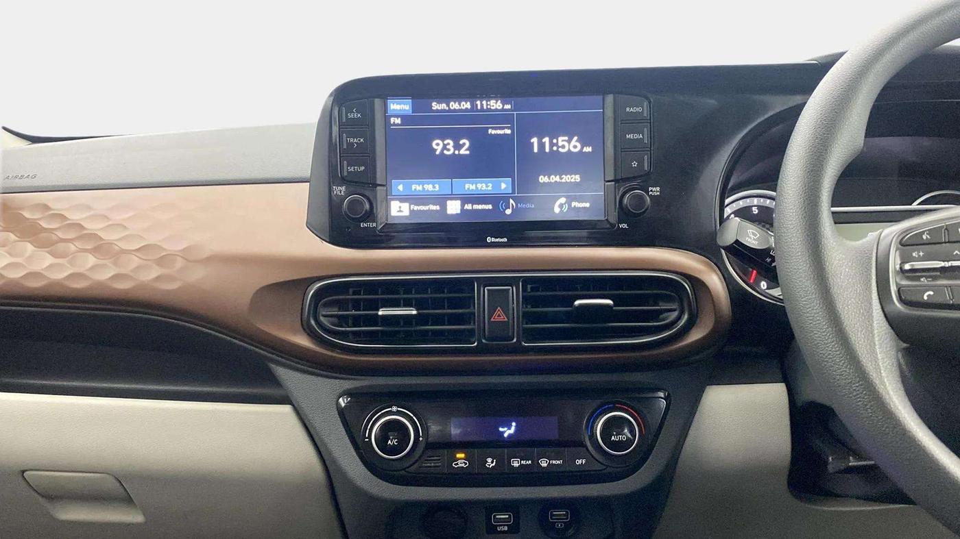 2021 Hyundai AURA SX PLUS 1.2 AMT, Petrol, Automatic, 63,557 km, Air Conditioner