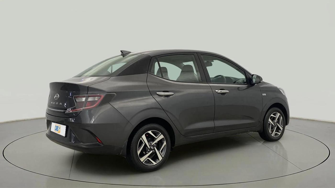 2021 Hyundai AURA SX PLUS 1.2 AMT, Petrol, Automatic, 63,557 km, Right Back Diagonal