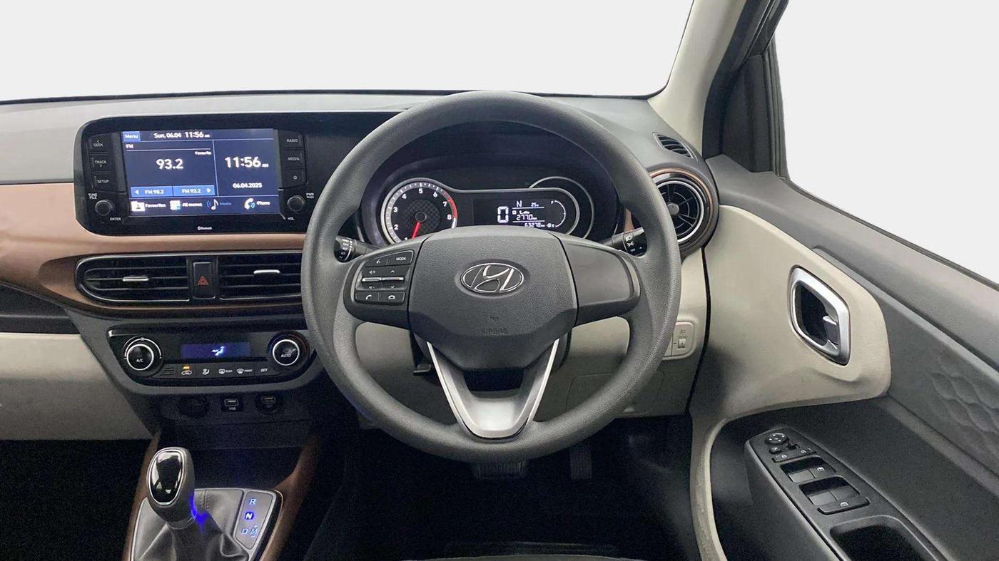 2021 Hyundai AURA SX PLUS 1.2 AMT, Petrol, Automatic, 63,557 km, Steering Wheel Close Up