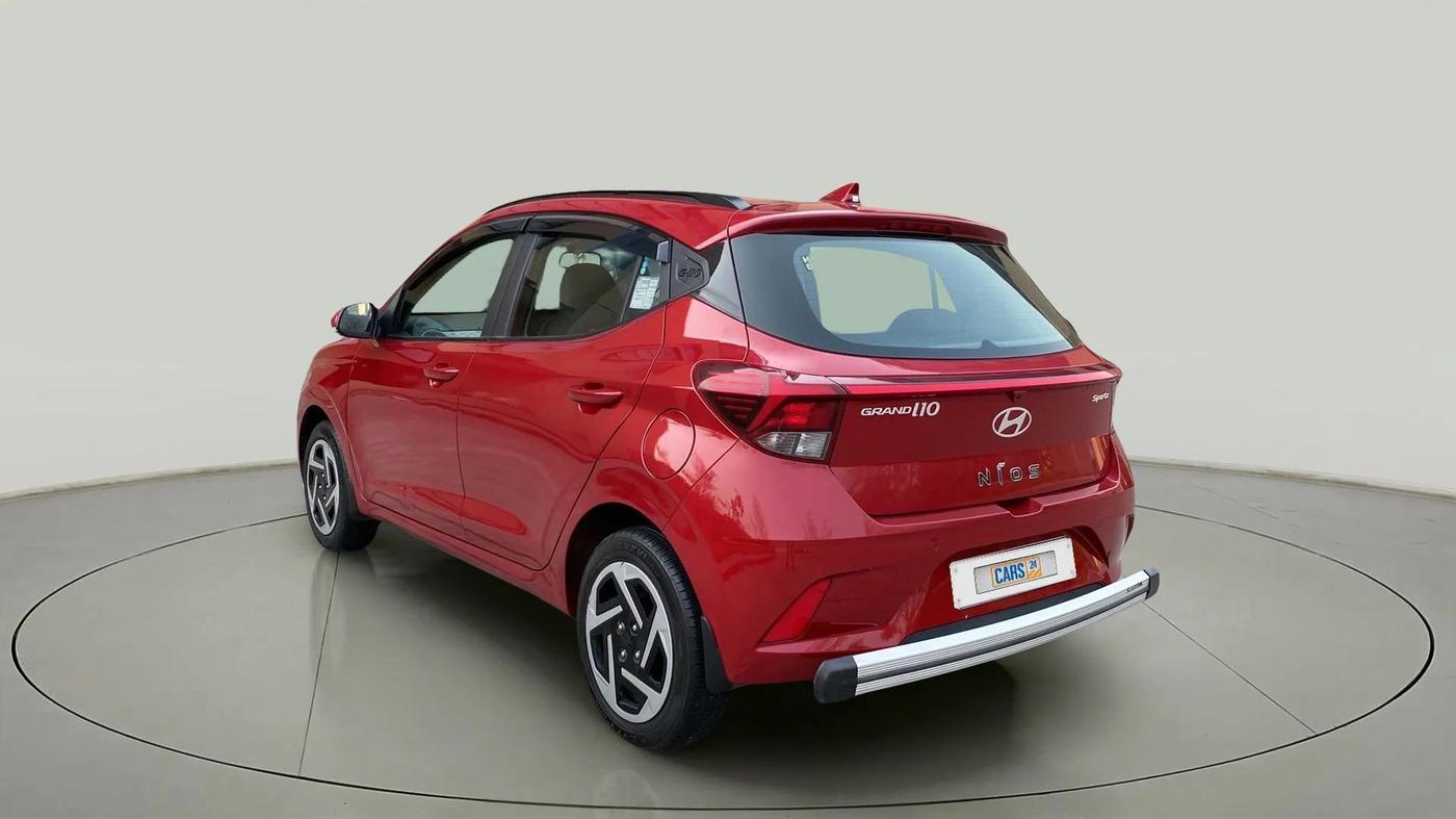 2023 Hyundai GRAND I10 NIOS SPORTZ 1.2 KAPPA VTVT, Petrol, Manual, 5,417 km, Left Back Diagonal